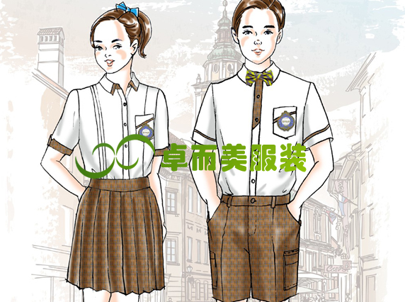 時尚英倫風學生服裝校服設(shè)計圖